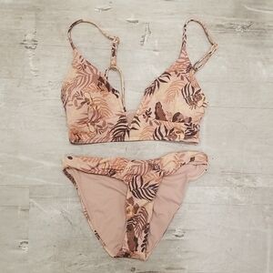 💕L*SPACE💕 Shimmer Bikini Set: Siren Top + Sol Classic Bottom Small S NWT